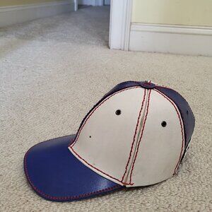 Custom made leather ball cap